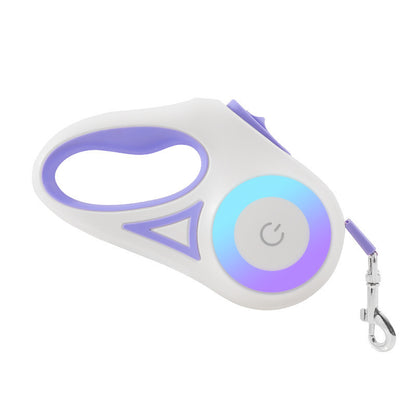 LED Lighted Retractable Dog Leash